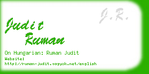 judit ruman business card